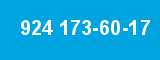 924 173-60-17 924 173-60-17